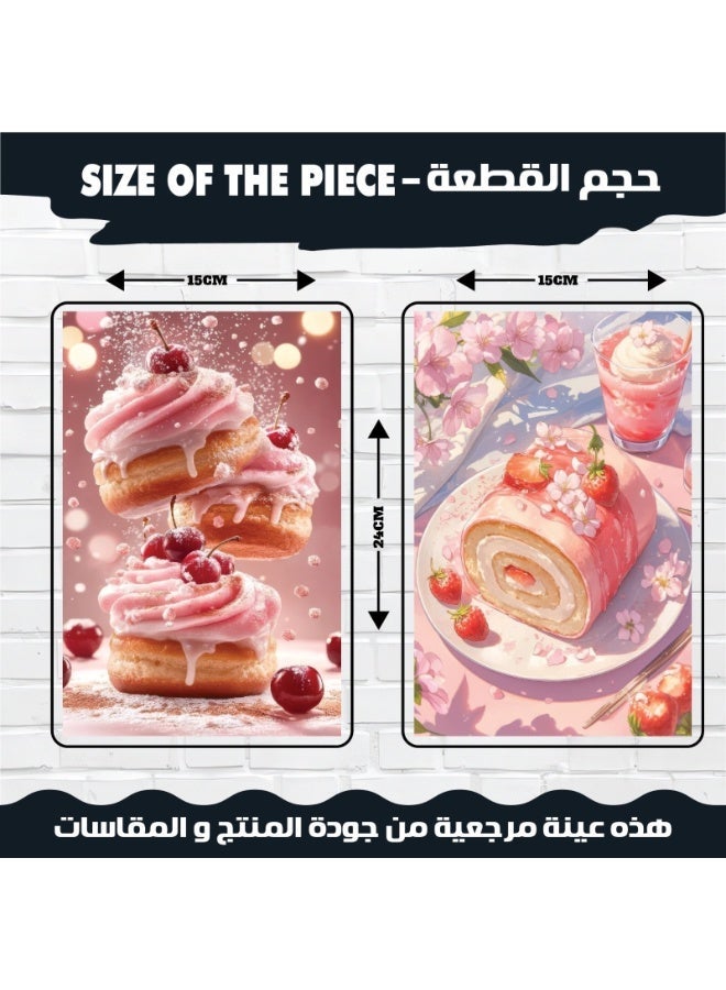 Luxury art wall art set for kitchen and dining rooms, 300gsm coated paper, modern designs of colorful and delicious food, baked goods and desserts, ideal for decorating homes, restaurants and very upscale cafes. - Image 3
